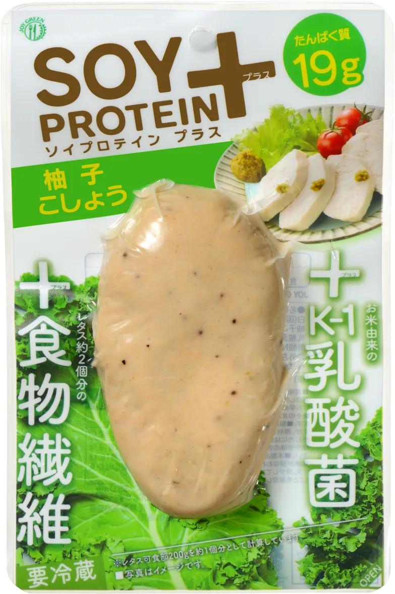 SOY PROTEIN+柚子こしょう(ブロックタイプ)| ソイプラ【冷蔵】
